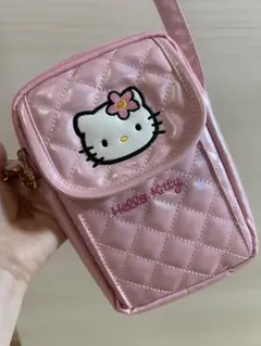 ♪様専用韓国限定ハローキティ キルティングスマホショルダーバッグ新品送料無料