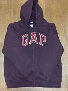 GAP ダークパープル フルジッパーパーカー L