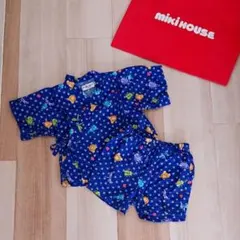 HOT BISCUITS❤ミキハウス 甚平 セットアップ ビーンズくん 80