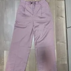 TRストレッチスーツ地ストレート1タックセンタープレスイージーカラーワイドパンツ