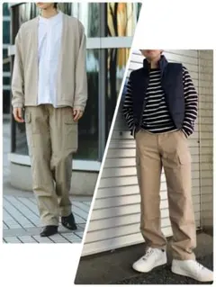 ユニセックスUNIQLO カーゴパンツ sizeS ベージュ