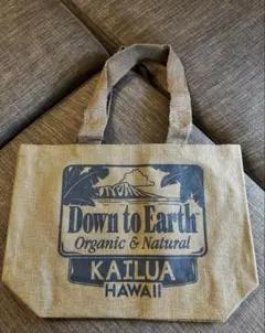 値下げ　Down to Earth カイルア限定 オーガニックトートバッグ新品