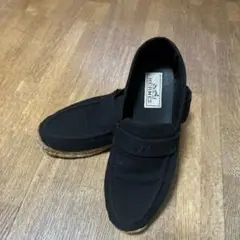 HERMES エルメス デッキシューズ タッセル エスパドリーユ ネイビー 41 HERMES エルメス デッキシューズ タッセル エスパドリーユ
