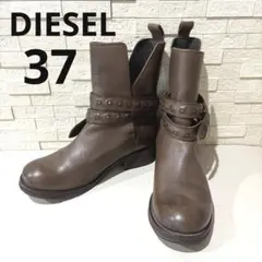DIESEL ディーゼル レザーエンジニアブーツ 37 ポルトガル製 本革のサムネイル