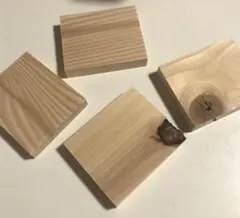 新品かまぼこ板　端材約61×51×10mm 30枚　工作　DIYに