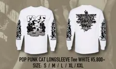 FACT POP PUNK CAT longsleeve Tee XXL 白