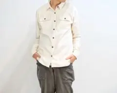 Patagonia パタゴニア フィヨルド ネルシャツ 白 L