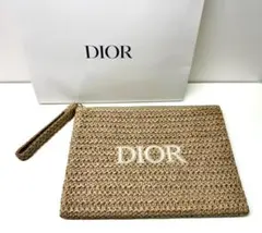 そせみ　ディオール　ノベルティ　　ストローポーチ　クラッチバッグ そせみ ディオール ノベルティ ストローポーチ クラッチバッグ