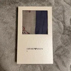 EMPORIO ARMANI ストール・ショール グレー・ネイビー
