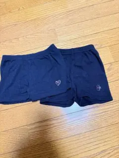 キッズ スパッツ 2枚セット 120cm ブラック