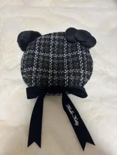 USJ ユニバ キティ ベレー帽 ブラック 黒