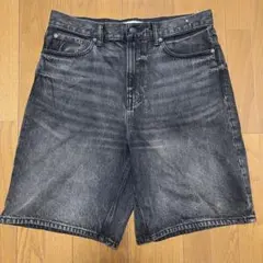 GAP DENIM BAGGY SHORT 32 【BLACK WASH】