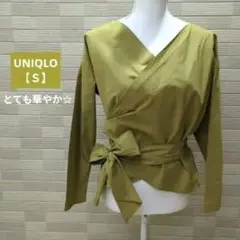 UNIQLO カシュクールブラウス　エクストラファインコットン　Ｓサイズ