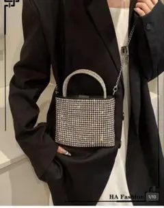 SHEIN ラインストーン ショルダーバッグ ミニバッグのサムネイル