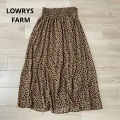 LOWRYS FARM レオパード柄ギャザースカート