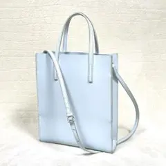 YAHKI ヤーキ　ライトブルー ショルダーバッグ　2way トート