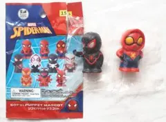 MARVEL SPIDER-MAN ソフビパペットマスコット 2体セット