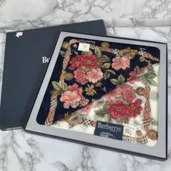 ヴィンテージ　Burberry’s バーバリーズ　花柄ハンカチ2枚セット　外箱付