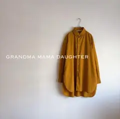 GRANDMA MAMA DAUGHTER コットン 長袖 ロングシャツ
