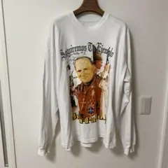 教皇デザイン 長袖カットソー ホワイト