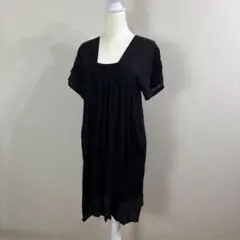 ●美品● クレッシェント 異素材切り替えカットソーワンピースのサムネイル