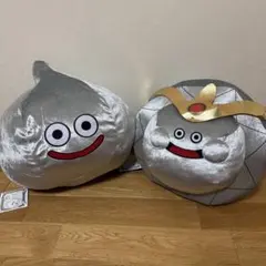 ⑦ ドラゴンクエスト　おおきなキラキラぬいぐるみ メタルスライム　プラチナキング