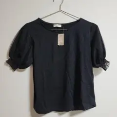 earth music&ecology ブラック 半袖トップス F