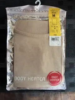 BODY HEATER 7分袖Tシャツ M ベージュ(狭丸首)❁.*・゜