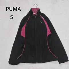 プーマ 黒/ピンク ウインドブレーカー 裏メッシュ S スポーツi6934のサムネイル