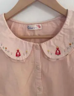 ParAvion 刺繍襟ブラウス