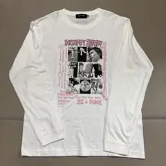 GOOD ROCK SPEEDホワイト 長袖Tシャツ PUNK デザイン