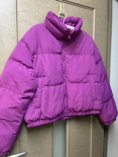 GU ヒートパデッドクロップドブルゾン　ピンク　美品　中綿コート・ダウン系のサムネイル