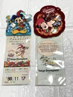 東京ディズニーリゾート　レトロ　チケットホルダー　ミッキー　ミニー
