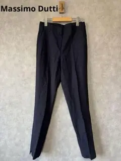 マッシモドゥッティMassimo Duttiセンタープレスパンツ総柄細見え
