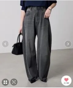 【新品未使用】ブルージュデニム Q.anos ブラック サイズ1