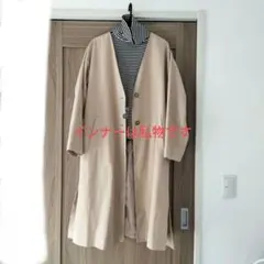 ノーカラーコート トレンチコート