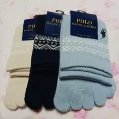新品　ラルフローレン　ソックス　五本指ソックス 　22～24