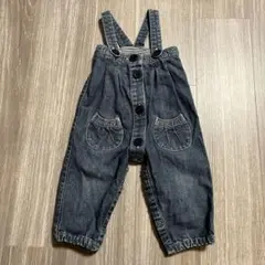 プチバトー PETIT BATEAU デニムオーバーオール 12m