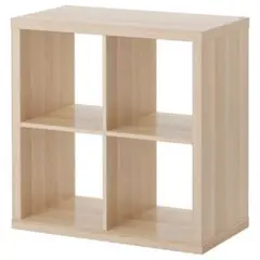 新品　訳ありIKEA　カラックス　シェルフ　ユニット　ホワイトステインオーク
