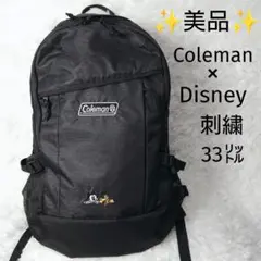 ✨未使用級/美品✨Coleman コールマン ミッキー 刺繍 33L 大容量