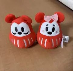 ミッキー ミニーダルマぬいぐるみ　2019