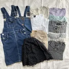 【匿名・即日発送】キッズ　子供服　女の子　120 まとめ売り　ロンT スカート