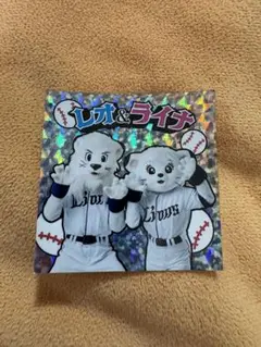 西武ライオンズ　レオ&ライナ　キラキラステッカー