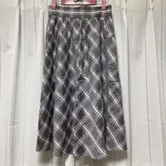 PROPOTION プロポーション＊シアーチェックギャザースカートのサムネイル