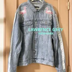 LAWRENCE GREY NEWYORK デニムジャケット♦︎フラミンゴ♦︎L