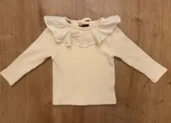 韓国子供服 フリルトップス