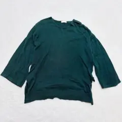 ♡アースミュージックアンドエコロジー♡ 長袖ニット　サイドカット　コットン100