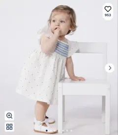 ⭐️極美品⭐️プチバトー・ワンピース・フリルワンピース・24m90cm・送料込み