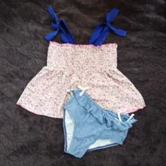petit main花柄セパレート水着 120cm