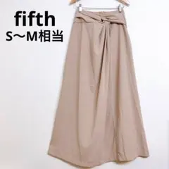 フィフス ロングスカート きれいめ カジュアル シンプル Aライン ベージュ